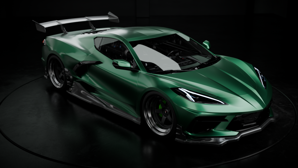 Pakiet kompletny ze spoilerem - Corvette C8